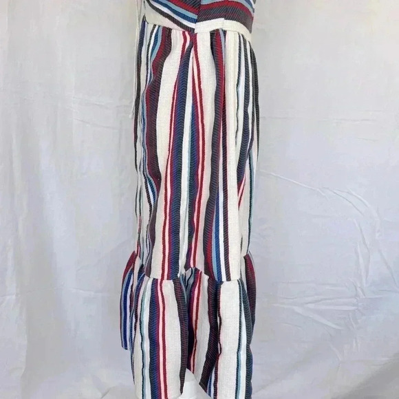 Lost + Wander patriotic midi dress with tie-up front. - Picture 6 of 12
